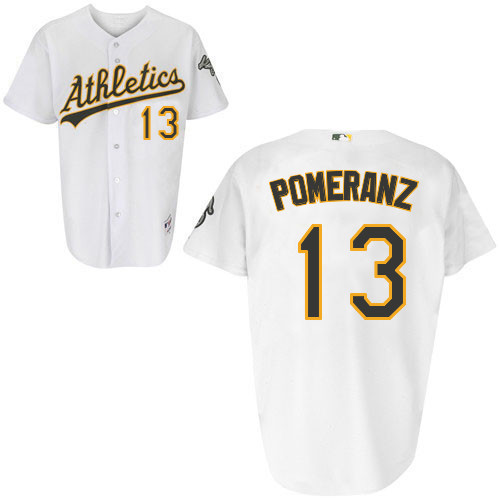 Drew Pomeranz #13 Youth Baseball Jersey-Oakland Athletics Authentic Home White Cool Base MLB Jersey